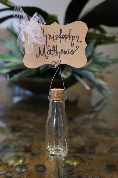 Hand-Lettered Place Card Holders
